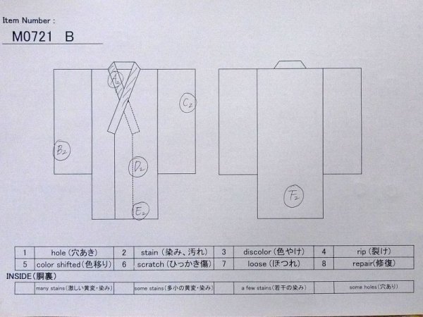 画像11: M0721B  紬 女性用着物  シルク(正絹)  灰色がかった マルチカラー, 家 【中古】 【USED】 【リサイクル】 ★★☆☆☆ (11)