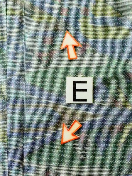 画像16: M0721B  紬 女性用着物  シルク(正絹)  灰色がかった マルチカラー, 家 【中古】 【USED】 【リサイクル】 ★★☆☆☆ (16)