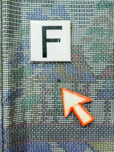 画像17: M0721B  紬 女性用着物  シルク(正絹)  灰色がかった マルチカラー, 家 【中古】 【USED】 【リサイクル】 ★★☆☆☆ (17)