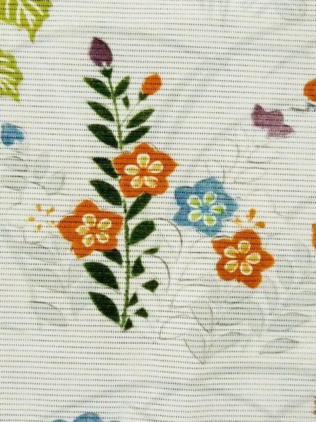 画像6: M0721C  夏物 女性用着物  シルク(正絹)   アイボリー, 菊 【中古】 【USED】 【リサイクル】 ★★☆☆☆ (6)