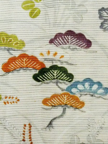 画像7: M0721C  夏物 女性用着物  シルク(正絹)   アイボリー, 菊 【中古】 【USED】 【リサイクル】 ★★☆☆☆ (7)