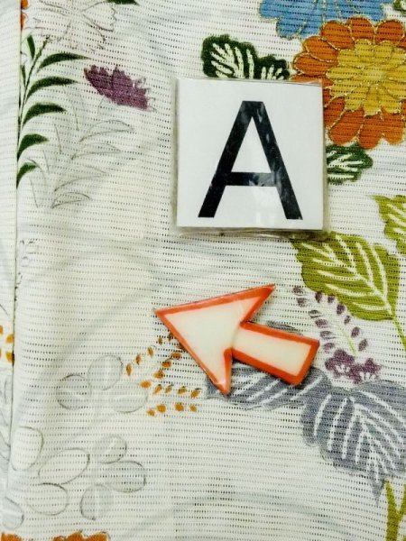 画像14: M0721C  夏物 女性用着物  シルク(正絹)   アイボリー, 菊 【中古】 【USED】 【リサイクル】 ★★☆☆☆ (14)