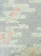 画像3: M0721D  夏物 女性用着物  シルク（正絹）  薄い 青, 花 【中古】 【USED】 【リサイクル】 ★★☆☆☆ (3)