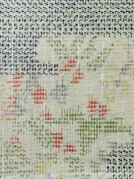 画像6: M0721D  夏物 女性用着物  シルク(正絹)  薄い 青, 花 【中古】 【USED】 【リサイクル】 ★★☆☆☆ (6)