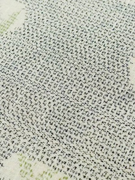 画像8: M0721D  夏物 女性用着物  シルク(正絹)  薄い 青, 花 【中古】 【USED】 【リサイクル】 ★★☆☆☆ (8)