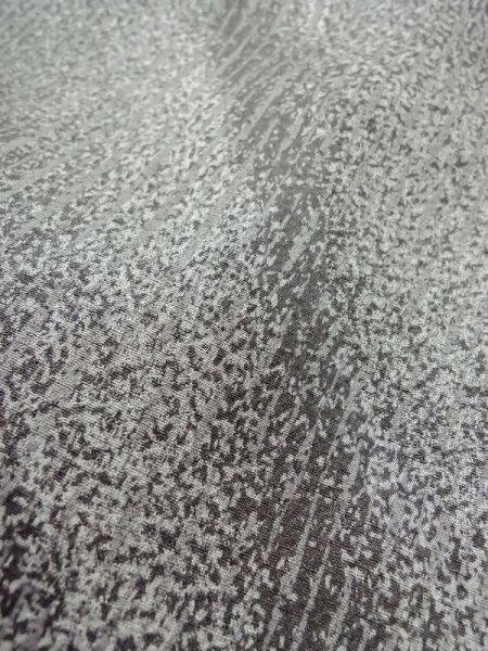 画像10: M0728A Mint  小紋 女性用着物 丹後ちりめん シルク(正絹)   灰色, 抽象的模様 【中古】 【USED】 【リサイクル】 ★★★★★ (10)