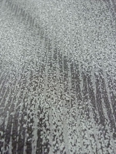 画像11: M0728A Mint  小紋 女性用着物 丹後ちりめん シルク(正絹)   灰色, 抽象的模様 【中古】 【USED】 【リサイクル】 ★★★★★ (11)