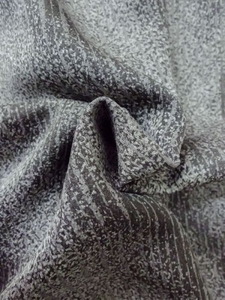 画像13: M0728A Mint  小紋 女性用着物 丹後ちりめん シルク(正絹)   灰色, 抽象的模様 【中古】 【USED】 【リサイクル】 ★★★★★ (13)