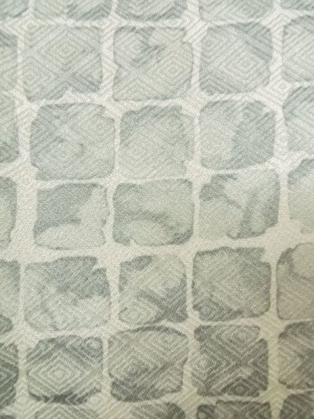 画像5: M0728C Mint  小紋 女性用着物  シルク(正絹)   灰色, 四角 【中古】 【USED】 【リサイクル】 ★★★★☆ (5)