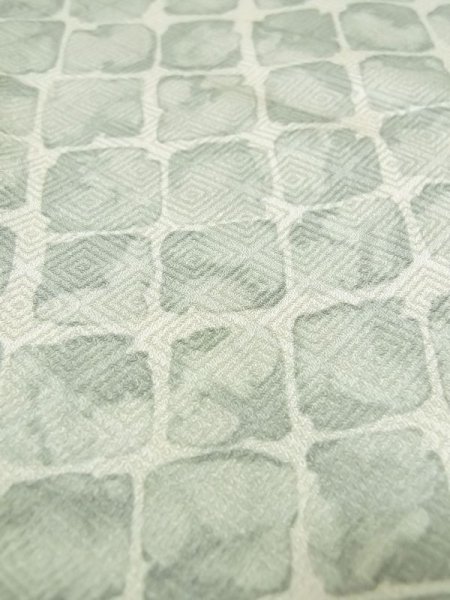 画像7: M0728C Mint  小紋 女性用着物  シルク(正絹)   灰色, 四角 【中古】 【USED】 【リサイクル】 ★★★★☆ (7)