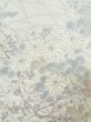 画像5: M0728E  小紋 女性用着物  シルク（正絹）   オフ　ホワイト, 花 【中古】 【USED】 【リサイクル】 ★★☆☆☆ (5)