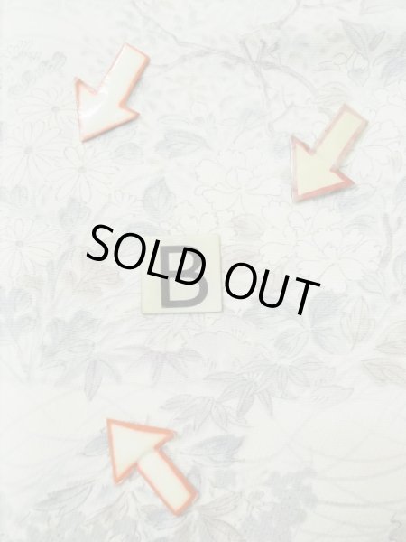 画像15: M0728E  小紋 女性用着物  シルク（正絹）   オフ　ホワイト, 花 【中古】 【USED】 【リサイクル】 ★★☆☆☆ (15)