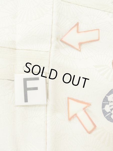 画像19: M0728N  小紋 女性用着物  シルク(正絹)   アイボリー, かすみ 【中古】 【USED】 【リサイクル】 ★★☆☆☆ (19)