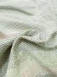 画像11: M0728O  小紋 女性用着物  シルク（正絹）   白, 葉 【中古】 【USED】 【リサイクル】 ★★☆☆☆ (11)