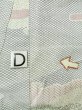 画像17: M0728O  小紋 女性用着物  シルク（正絹）   白, 葉 【中古】 【USED】 【リサイクル】 ★★☆☆☆ (17)