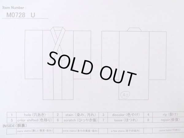 画像13: M0728U  小紋 女性用着物  シルク（正絹）  淡い 緑色, ぼたん 【中古】 【USED】 【リサイクル】 ★★★★☆ (13)
