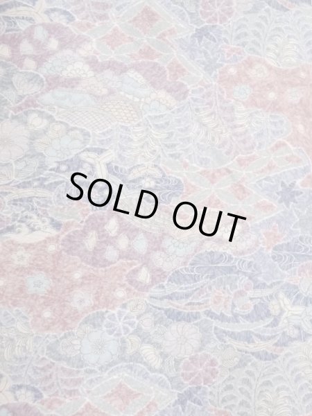 画像4: M0728Y Mint  小紋 女性用着物  シルク(正絹)  淡い 紫色, 菊 淡い【中古】 【USED】 【リサイクル】 ★★★★☆ (4)