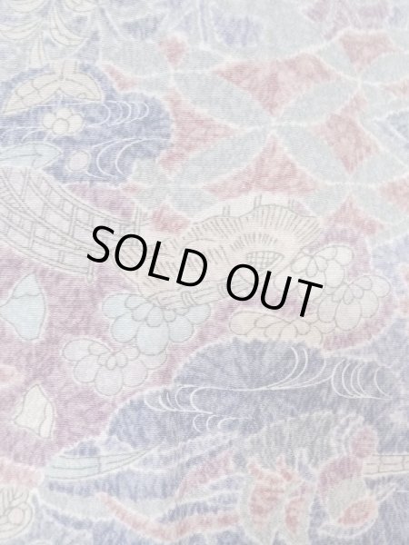 画像5: M0728Y Mint  小紋 女性用着物  シルク(正絹)  淡い 紫色, 菊 淡い【中古】 【USED】 【リサイクル】 ★★★★☆ (5)