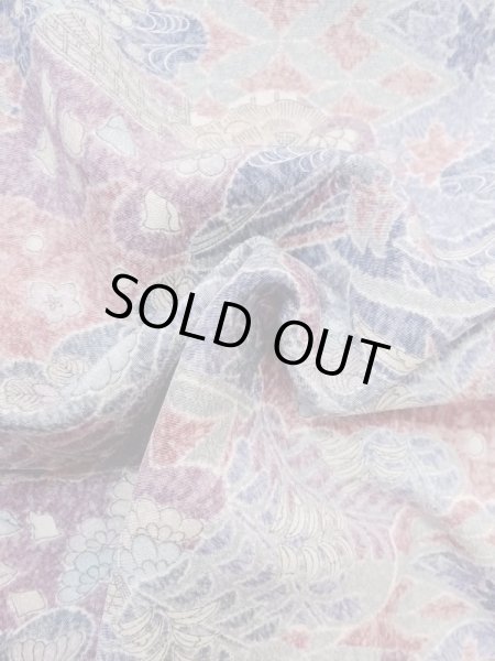 画像12: M0728Y Mint  小紋 女性用着物  シルク(正絹)  淡い 紫色, 菊 淡い【中古】 【USED】 【リサイクル】 ★★★★☆ (12)