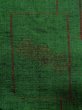 画像6: M0729C Mint  紬 女性用着物  シルク（正絹）   緑色, 花 【中古】 【USED】 【リサイクル】 ★★★★☆ (6)