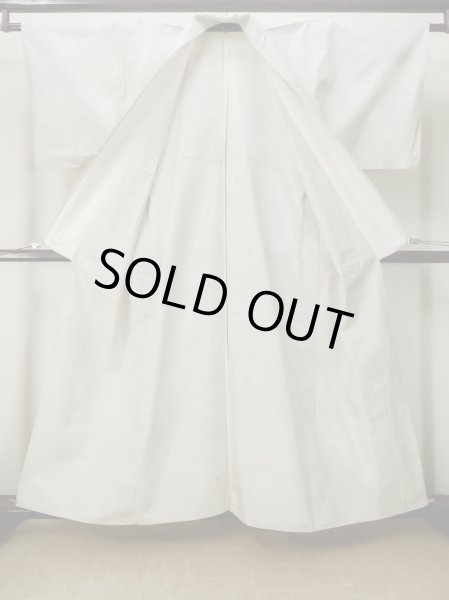 画像2: M0808B  女性用 大島紬  シルク（正絹）   アイボリー, 四角 【中古】 【USED】 【リサイクル】 ★★☆☆☆ (2)