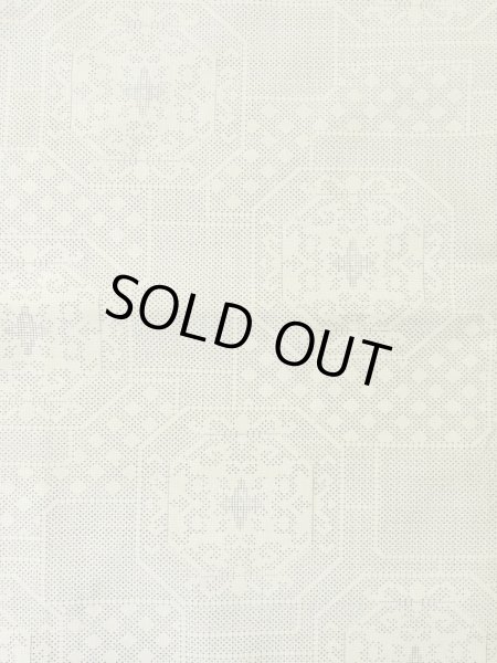 画像4: M0808B  女性用 大島紬  シルク（正絹）   アイボリー, 四角 【中古】 【USED】 【リサイクル】 ★★☆☆☆ (4)