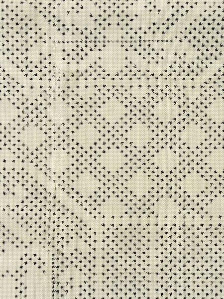 画像6: M0808B  女性用 大島紬  シルク(正絹)   アイボリー, 四角 【中古】 【USED】 【リサイクル】 ★★☆☆☆ (6)