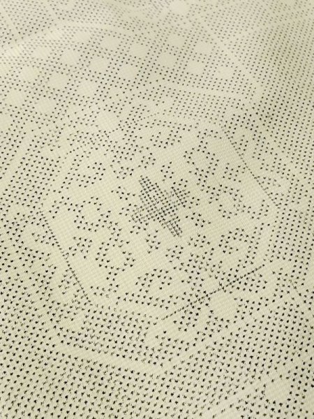 画像10: M0808B  女性用 大島紬  シルク(正絹)   アイボリー, 四角 【中古】 【USED】 【リサイクル】 ★★☆☆☆ (10)