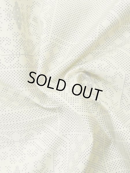 画像12: M0808B  女性用 大島紬  シルク（正絹）   アイボリー, 四角 【中古】 【USED】 【リサイクル】 ★★☆☆☆ (12)