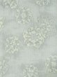 画像3: M0808C  女性用 紬  シルク（正絹） 薄い 青み 灰色, 花 【中古】 【USED】 【リサイクル】 ★★☆☆☆ (3)