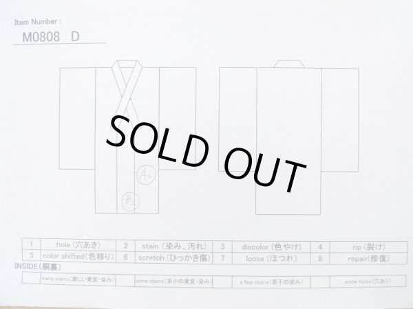 画像11: M0808D  女性用 単衣  ウール  深い 紺, バラ 【中古】 【USED】 【リサイクル】 ★★☆☆☆ (11)