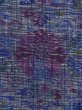画像5: M0808F  女性用 小地谷紬  シルク（正絹）  深い 紫色, 花 【中古】 【USED】 【リサイクル】 ★★★☆☆ (5)