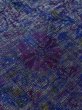 画像10: M0808F  女性用 小地谷紬  シルク（正絹）  深い 紫色, 花 【中古】 【USED】 【リサイクル】 ★★★☆☆ (10)