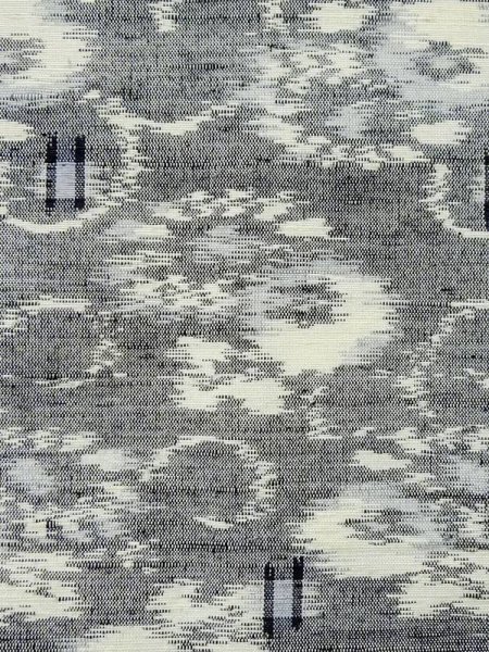 画像5: M0808G  女性用 単衣  シルク（正絹）   灰色, 花 【中古】 【USED】 【リサイクル】 ★★☆☆☆ (5)