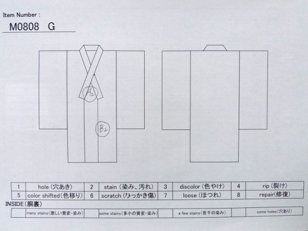 画像11: M0808G  女性用 単衣  シルク（正絹）   灰色, 花 【中古】 【USED】 【リサイクル】 ★★☆☆☆ (11)