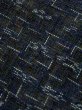 画像7: M0808I  女性用 近江上布  麻  深い 紺, 抽象的模様 【中古】 【USED】 【リサイクル】 ★☆☆☆☆ (7)