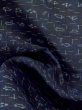 画像9: M0808I  女性用 近江上布  麻  深い 紺, 抽象的模様 【中古】 【USED】 【リサイクル】 ★☆☆☆☆ (9)