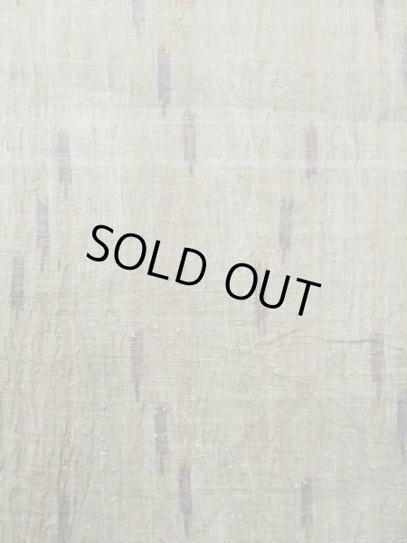 画像4: M0808L  女性用 小地谷縮  麻 淡い 灰色がかった オリーブ, 木目 【中古】 【USED】 【リサイクル】 ★★☆☆☆ (4)