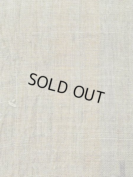 画像6: M0808L  女性用 小地谷縮  麻 淡い 灰色がかった オリーブ, 木目 【中古】 【USED】 【リサイクル】 ★★☆☆☆ (6)