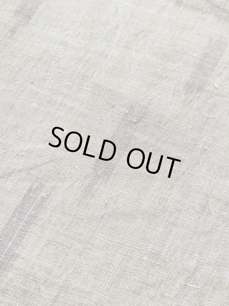 画像7: M0808L  女性用 小地谷縮  麻 淡い 灰色がかった オリーブ, 木目 【中古】 【USED】 【リサイクル】 ★★☆☆☆ (7)