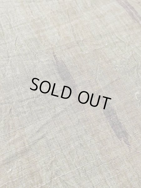 画像8: M0808L  女性用 小地谷縮  麻 淡い 灰色がかった オリーブ, 木目 【中古】 【USED】 【リサイクル】 ★★☆☆☆ (8)