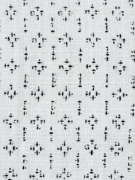 画像6: M0808N  単衣  麻   白, 線 【中古】 【USED】 【リサイクル】 ★★☆☆☆ (6)