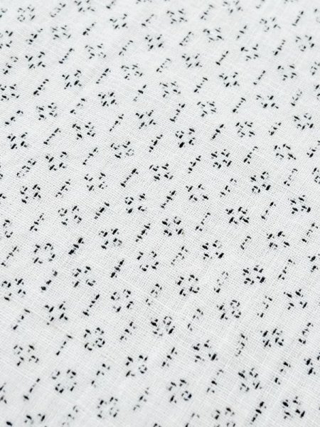 画像7: M0808N  単衣  麻   白, 線 【中古】 【USED】 【リサイクル】 ★★☆☆☆ (7)