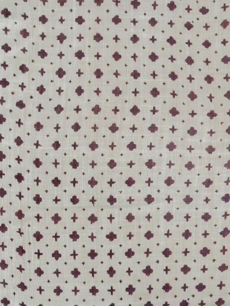 画像3: M0808O  女性用 小地谷縮  麻 淡い 灰色がかった 灰色, 十字 【中古】 【USED】 【リサイクル】 ★☆☆☆☆ (3)