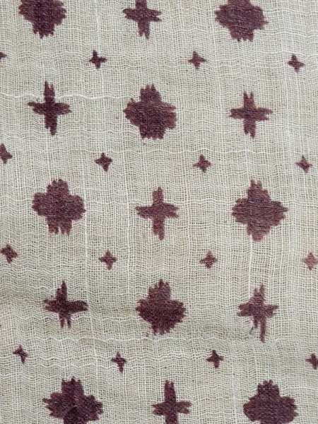 画像6: M0808O  女性用 小地谷縮  麻 淡い 灰色がかった 灰色, 十字 【中古】 【USED】 【リサイクル】 ★☆☆☆☆ (6)