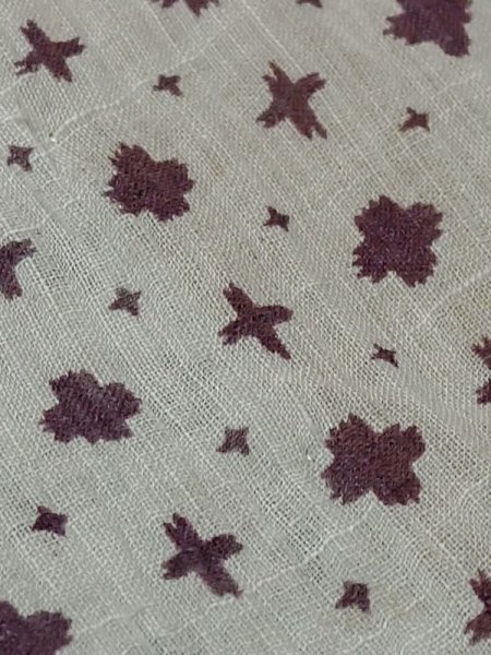 画像8: M0808O  女性用 小地谷縮  麻 淡い 灰色がかった 灰色, 十字 【中古】 【USED】 【リサイクル】 ★☆☆☆☆ (8)