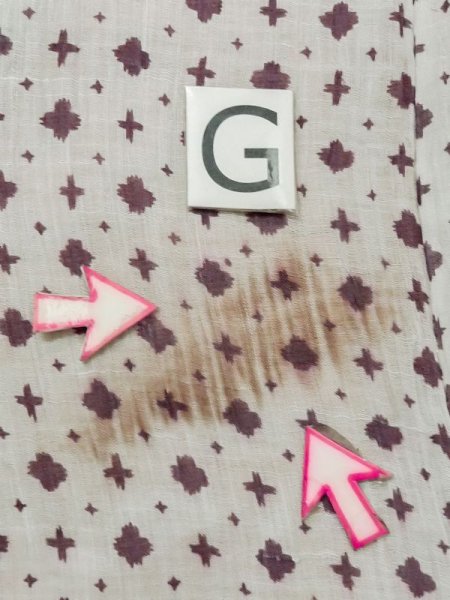 画像18: M0808O  女性用 小地谷縮  麻 淡い 灰色がかった 灰色, 十字 【中古】 【USED】 【リサイクル】 ★☆☆☆☆ (18)