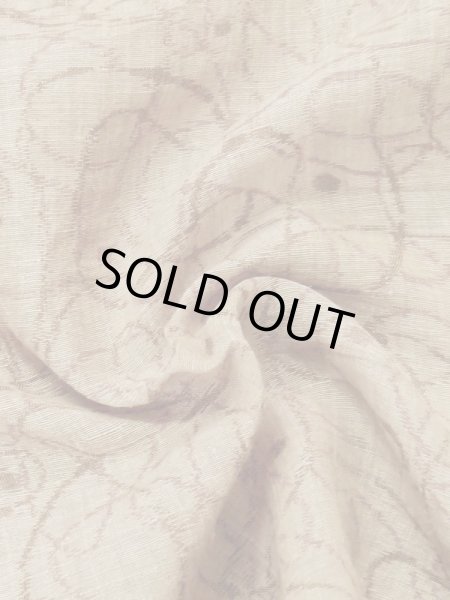 画像10: M0808P  女性用 単衣  麻   ベージュ, 線 【中古】 【USED】 【リサイクル】 ★☆☆☆☆ (10)