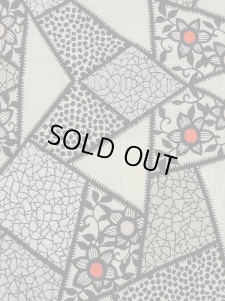 画像3: M0808Q  女性用 単衣  麻   アイボリー, 鉄線 【中古】 【USED】 【リサイクル】 ★★☆☆☆ (3)