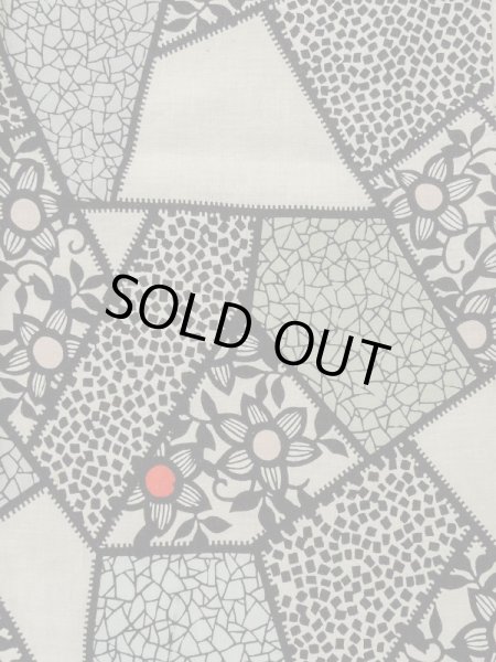 画像4: M0808Q  女性用 単衣  麻   アイボリー, 鉄線 【中古】 【USED】 【リサイクル】 ★★☆☆☆ (4)